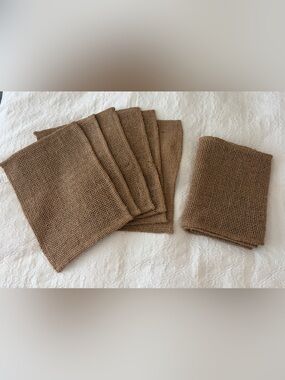 Kirklands Home Jute Table Runner & 6 Placemats